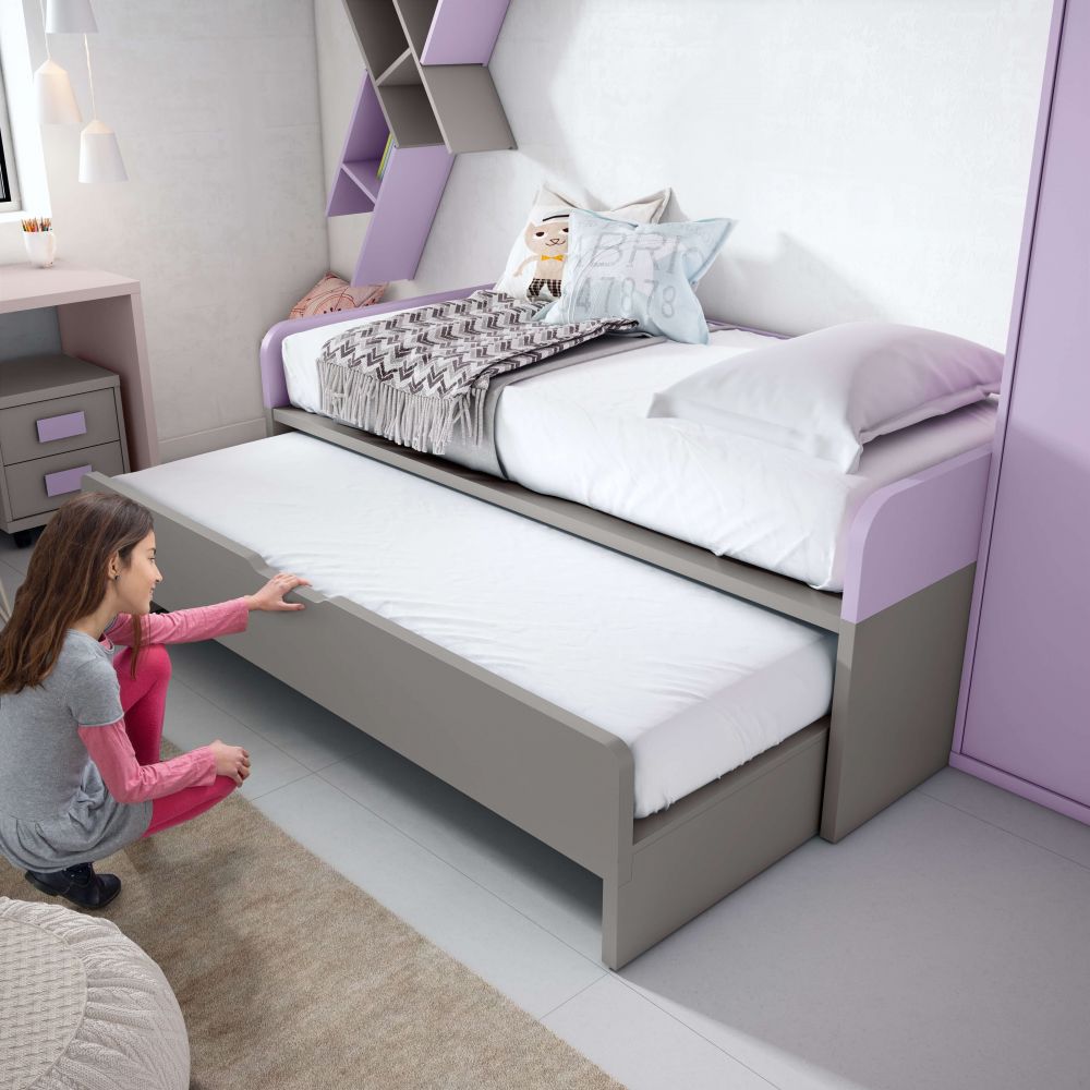 ▷ Cama nido dormitorio juvenil infantil moderno 1194-M17【 ENVIO GRATIS 】
