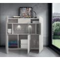 Mueble aparador alto con vitrina y cajón  ESPECIAL DE 130 CM. DE ANCHO - FE653(2)
