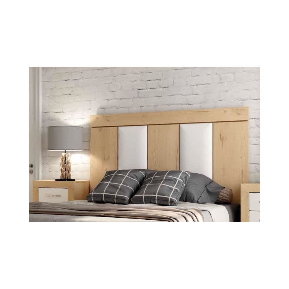 Cabecero de madera con tapizado para cama de 135 / Mod. 2207