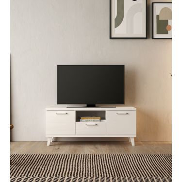 Actual Studio  Mueble de TV blanco alto brillo