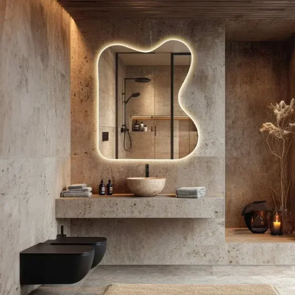 Ilustración Espejo baño con luz